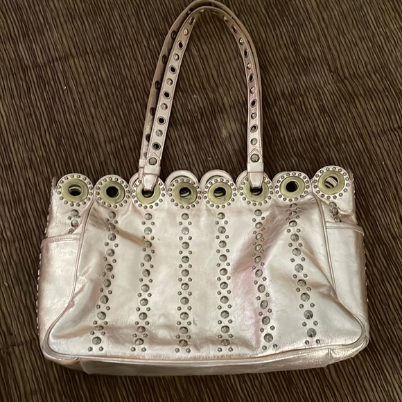 Isabella Fiore Handbags - Isabella Fiore Rose Gold Grommet Handbag $35 today only! Price drop!